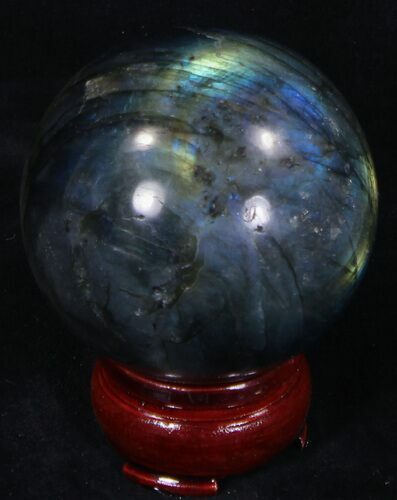 Flashy Labradorite Sphere - Great Color Play #32047